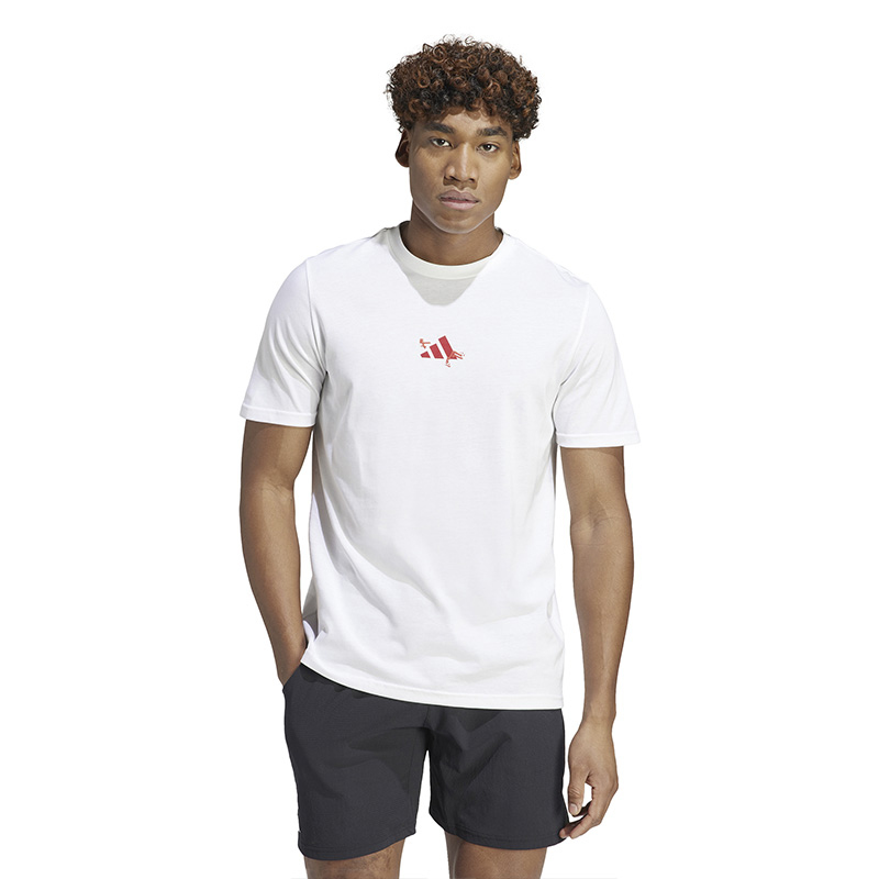 adidas Roland Garros Graphic Tee (White) - USTA Pro Shop