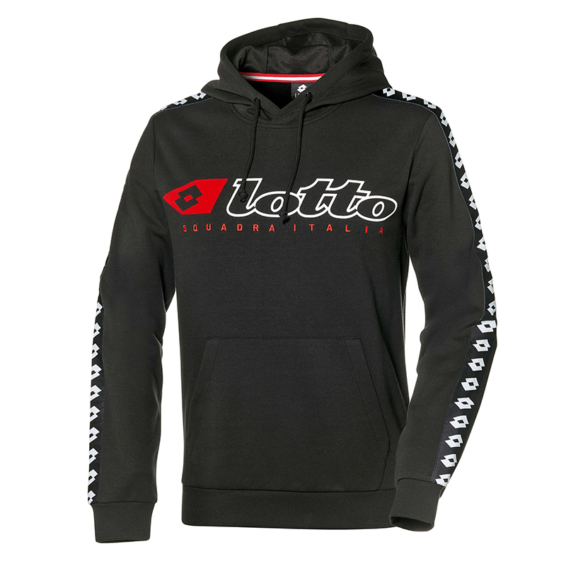 Lotto Athletica Due Sweat Hoodie (M) (Black) - USTA Pro Shop
