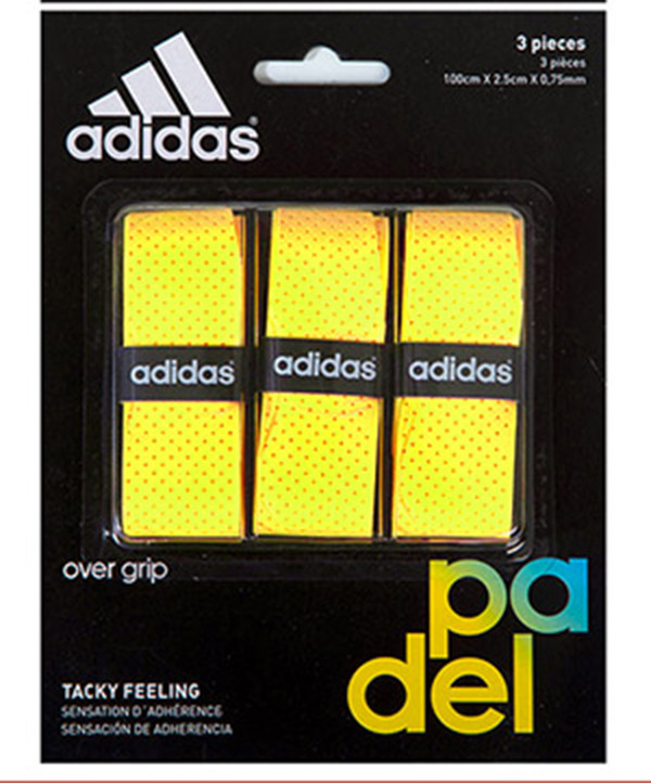 Box Of Padel Overgrip 25 Units White, Black And Red - adidas pádel