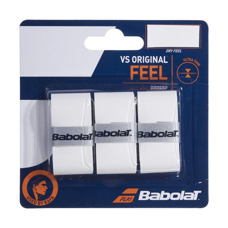 Details about   Babolat Original White Overgrip Tennis grips white/ red Pack of 3 Red 