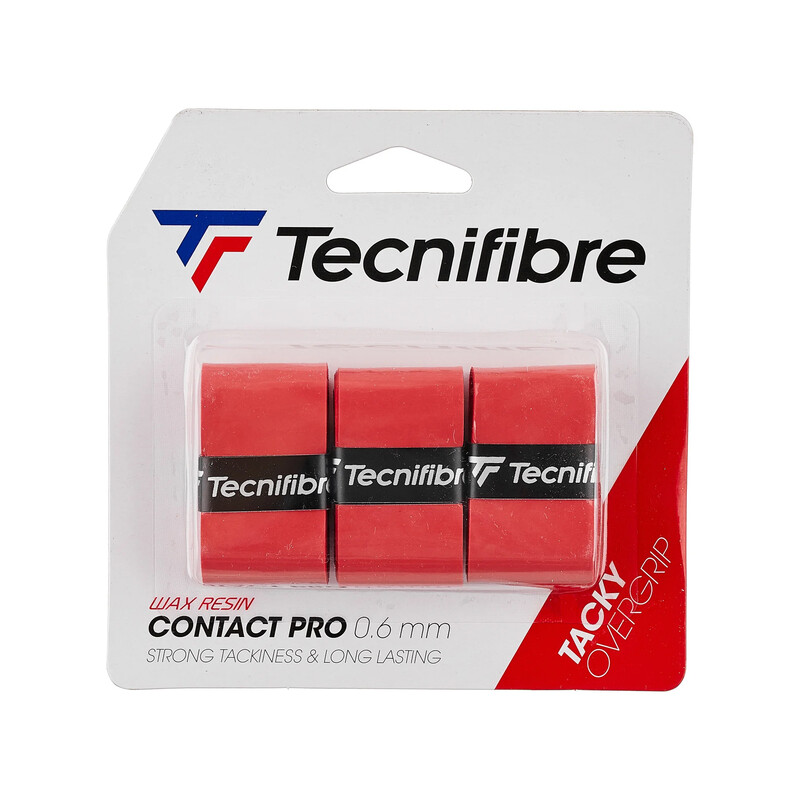 Tecnifibre Pro Contact Overgrip (3x) (Red)