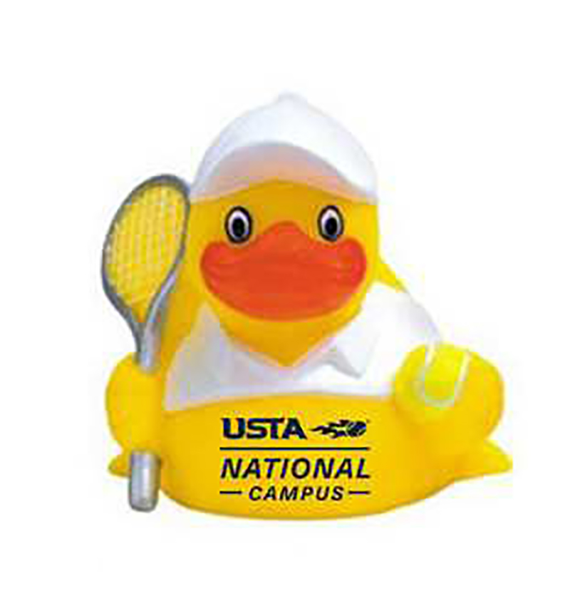 USTA Tennis Rubber Duck (White)