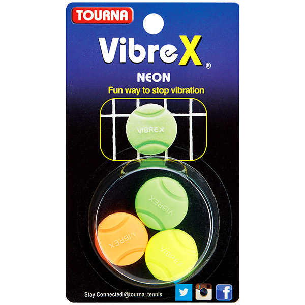Tourna Vibrex Neon Vibration Dampeners (3x)