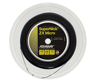 Ashaway Supernick ZX Micro 18g Squash Reel 360' (Black)