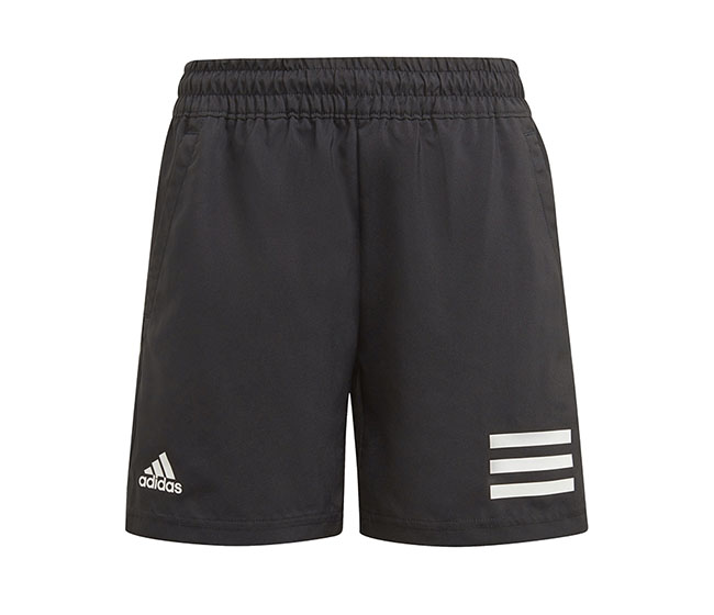 adidas Boys Club 3 Stripe Short (Black)