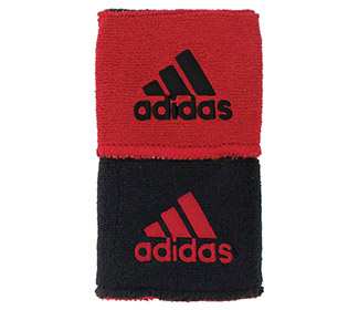 adidas Interval Reversible Wristband-Small (Red/Black)