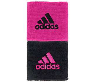 adidas Interval Reversible Wristband-Small (Pink/Black)
