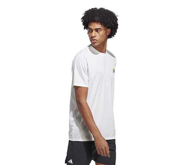 adidas Racquet Graphic Tee (M) (White)