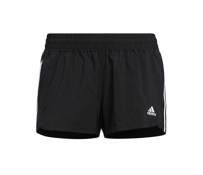 adidas Pacer 3 Stripe Woven Short (W) (Black)