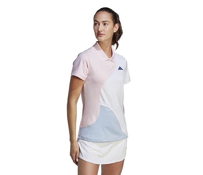 adidas Premium Clubhouse Pique Polo (W) (Clear Pink)