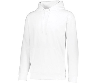 Augusta Wicking Fleece Hooded Sweatshirt (M) (White)
