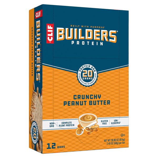 Clif Bar Builders (Crunchy Peanut Butter) (12/Case)