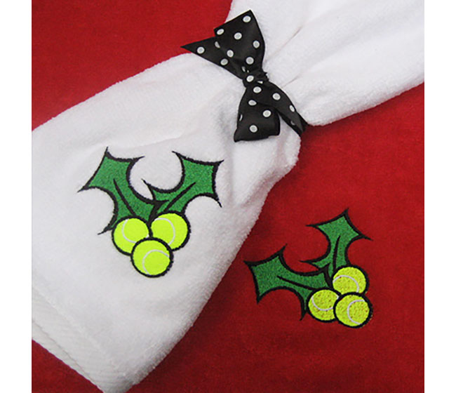 Tennis Holly Towel (Red)