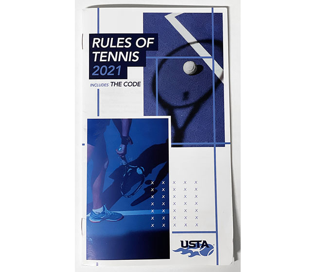 USTA Rules of Tennis 2021 Handbook
