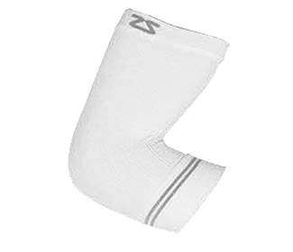 Zensah Elbow Compression Sleeve (1X) White
